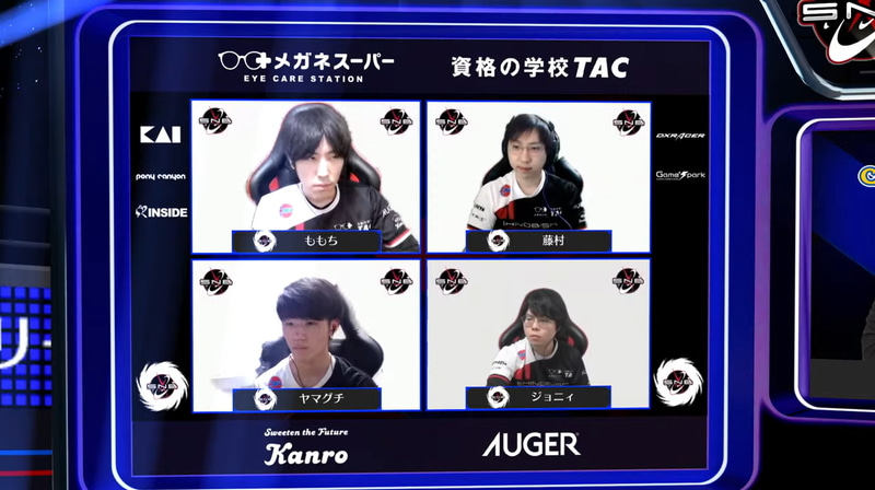 ホームは忍ism Gamingで、出場メンバーはももち、藤村、ヤマグチ、ジョニィ