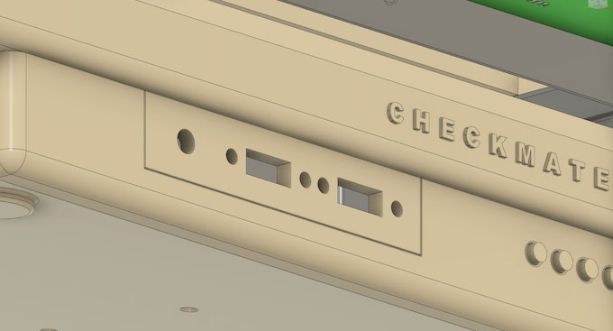 前面下部のユーティリティベイ