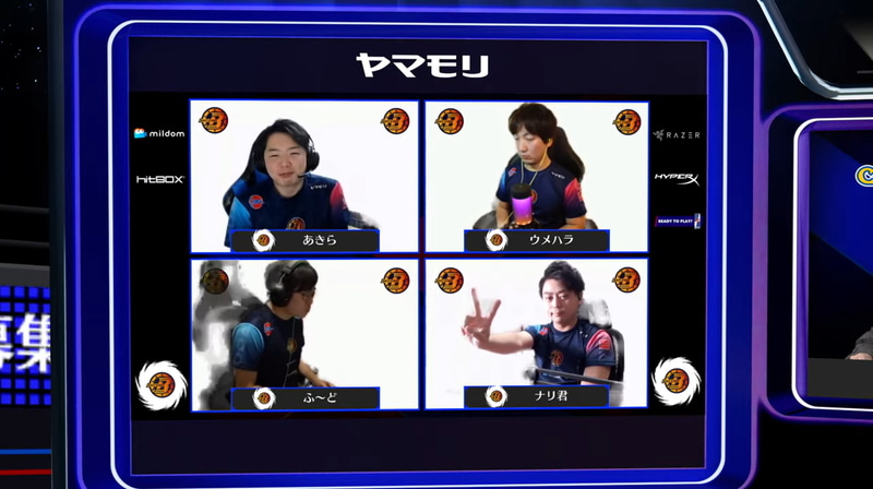 ホームは名古屋OJA BODY STAR Mildomで出場メンバーはあきら、ウメハラ、ふ～ど、ナリ君