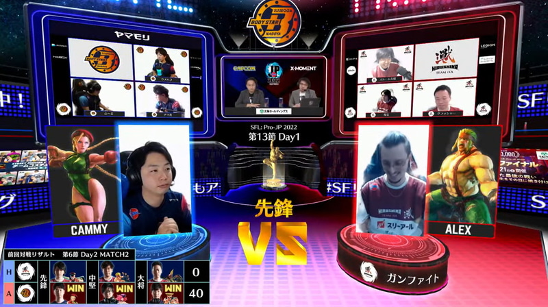 前回の直接対決ではアウェイの名古屋OJA BODY STAR Mildomがホームの広島 TEAM iXA相手に全勝勝利を見せていた