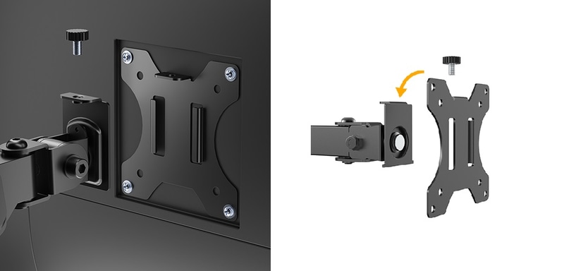 VESAプレートは取り外し可能(FMA-A1550以外)