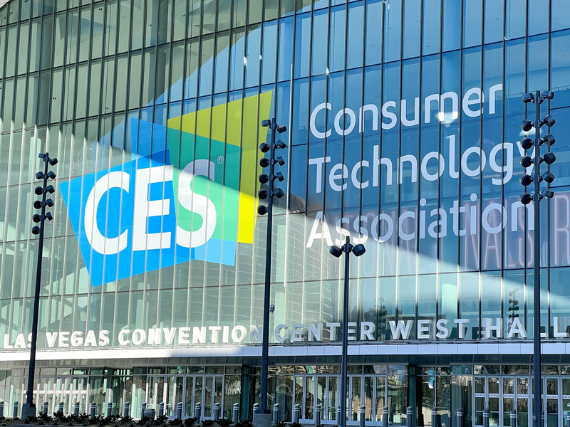 CESの自動車関連の展示が行なわれるLVCC(Las Vegas Convention Center)ウエストホール(CES 2022で撮影)