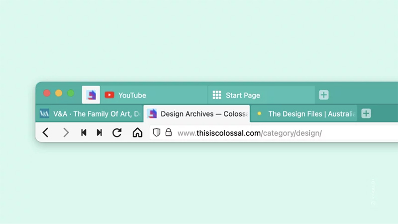 タブスタックのピン留めに対応