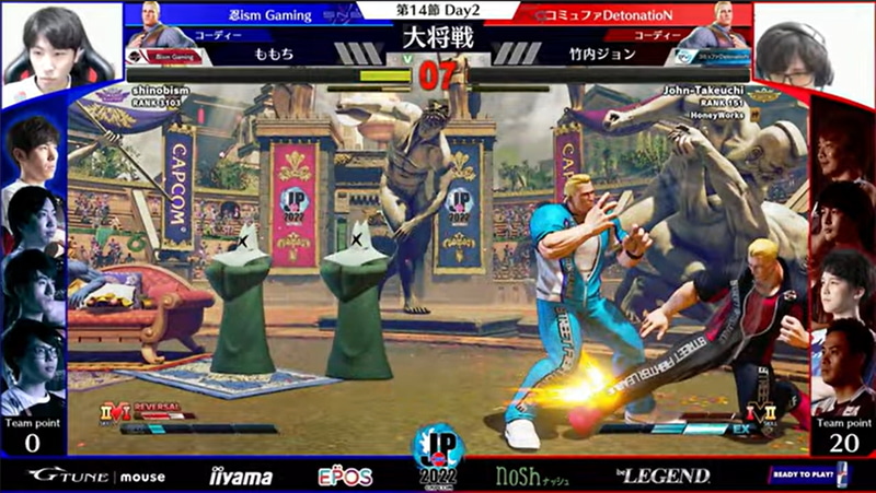 大将戦はももちコーディーと竹内ジョンコーディーによるコーディーミラーマッチ。前回は敗北している竹内ジョンコーディーだが、今回もももちコーディー有利の展開に