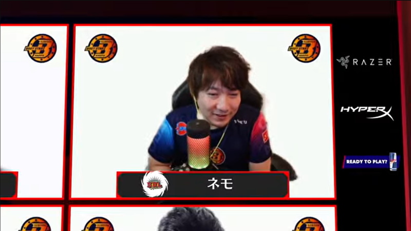 この後のインタビュー用セッティングが先に出てしまい、なぜかウメハラの名前がネモになるハプニングが発生。これを見て笑いながら「ネモさん?」と呟くウメハラの雰囲気が最高に面白い