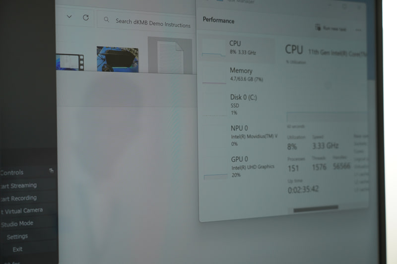 Intelがイスラエルで行なったイベントでのKeem Bayのデモ。AIによる物体認識をCPUに負荷をかけずに行なえる