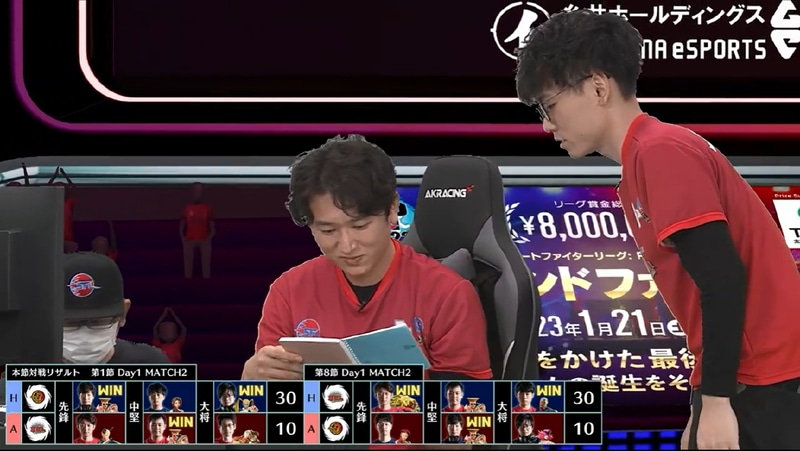 オフライン開催のため、開始前の準備やShutoが自身のノートをネモに見せて対策を相談する場面などが見られた