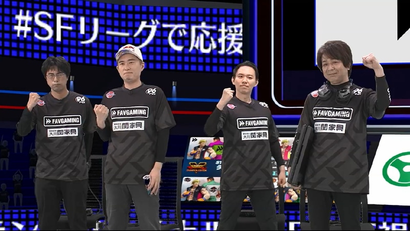 MATCH 2のホームはv6プラス FAV gamingで出場メンバーはsako、ときど、ボンちゃん、鶏めし