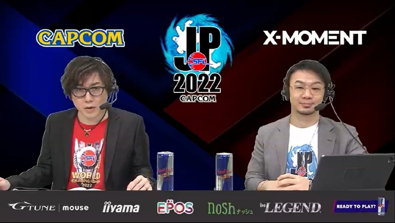 MATCh 3の実況は休憩を挟んで元気復活のアール氏とトリプルヘッダーのハメコ。氏が解説する