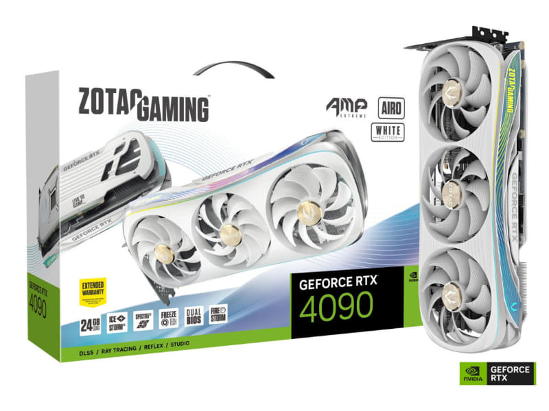 ZOTAC GAMING GeForce RTX 4090 AMP Extreme AIRO White Edition