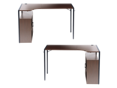 サンワサプライ、収納棚付きのL字デスク - PC Watch