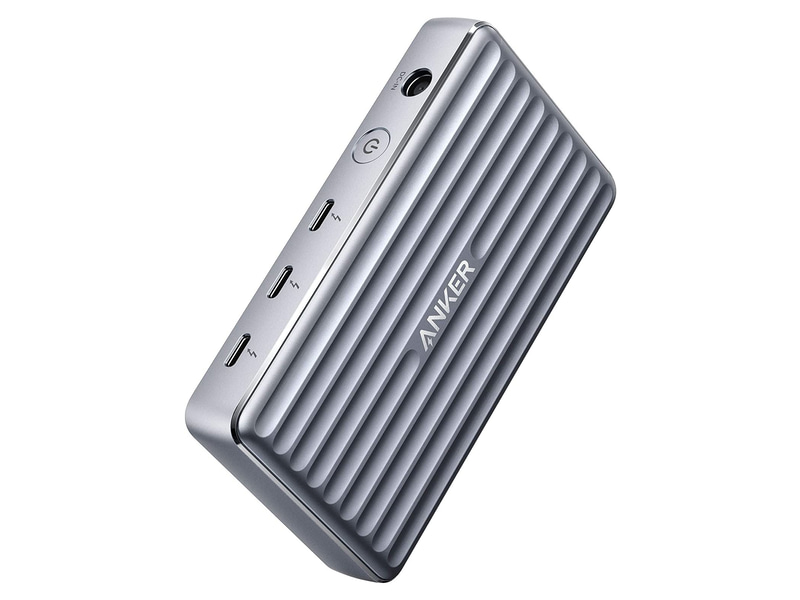 <a href="https://www.ankerjapan.com/products/a8398" class="n" target="_blank">製品ページのURL</a><br>実売価格：3万円前後●給電方式：セルフパワー●ホスト接続：Thunderbolt 4(映像伝送および最大85W出力のUSB PDに対応)●デバイス接続：Thunderbolt 4(映像伝送および最大15W出力のUSB PDに対応)×3、USB 3.1●サイズ：124×72×24mm●重量：250g