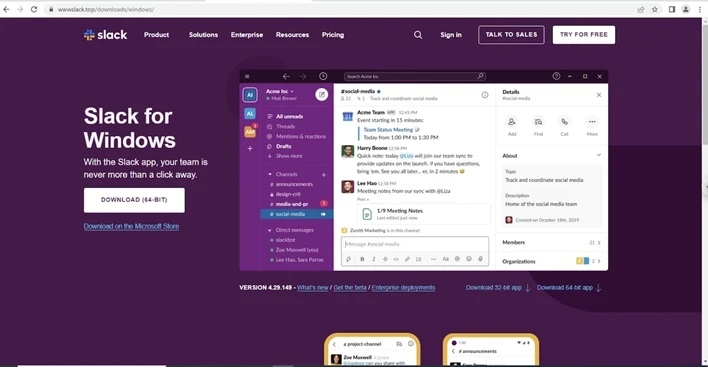 正規のSlackを装った広告ページ(出典:トレンドマイクロ)