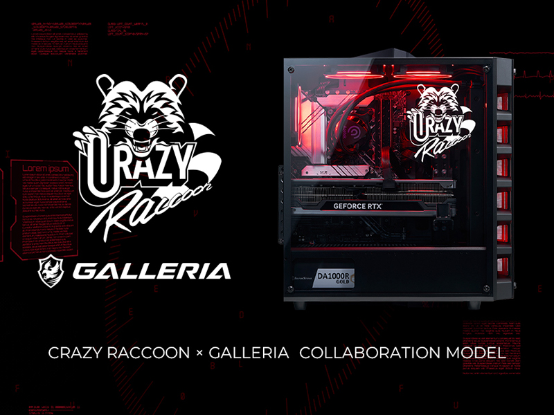 GALLERIA CRA9C-R49 Crazy Raccoon コラボモデル