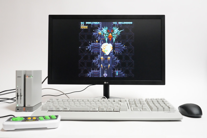 「超連射68k ver1.10 (最新版)」のデモ画面