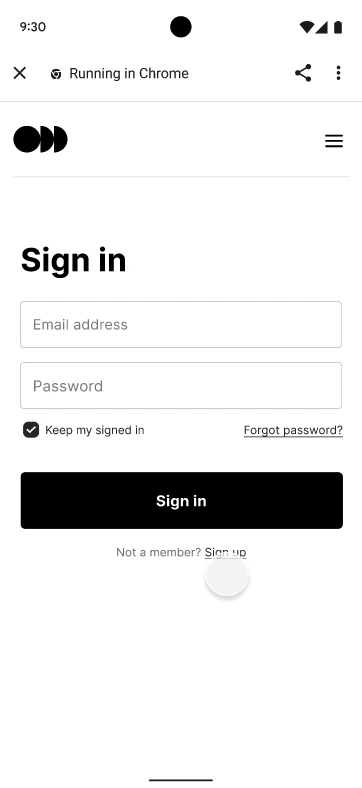 ChromeカスタムタブではGoogleパスワードマネージャーの自動入力なども利用できる