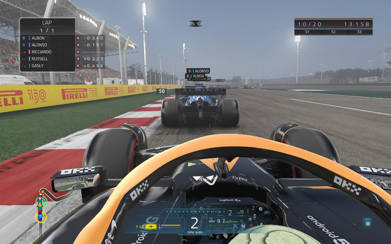 「F1 22」のベンチマークモードでのテスト結果