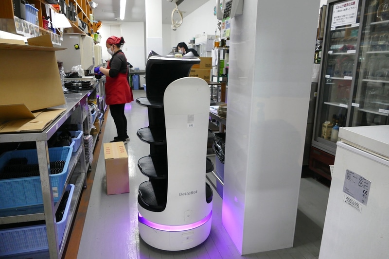 厨房とロボットとの距離も近くに