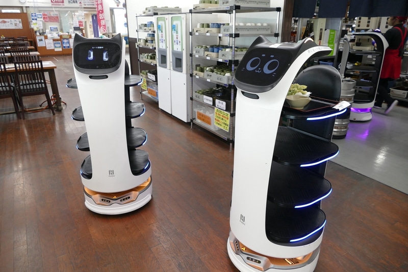 クラウド等で統合制御しているわけではなく、ロボットそれぞれが独立して動きつつルートを共有することでリルートする