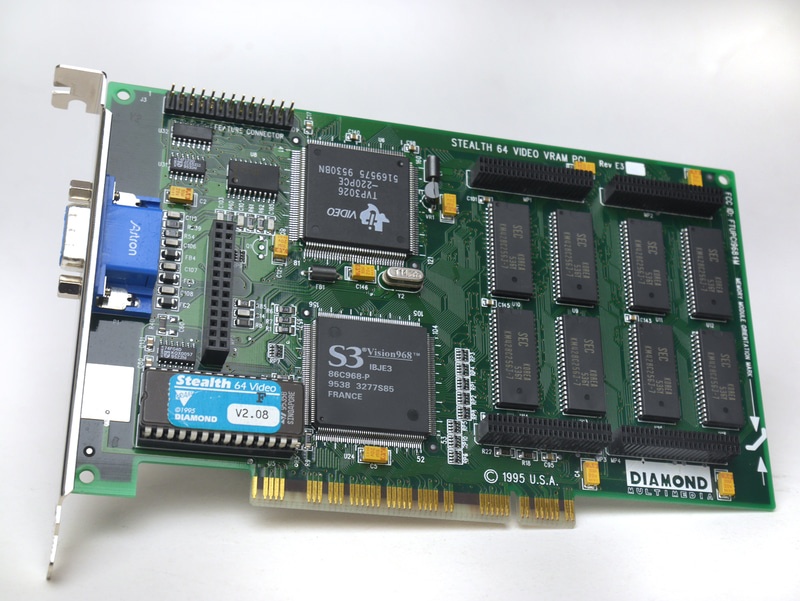 S3 Vision 968を搭載したDiamond Multimediaの「Stealth 64 VIDEO VRAM PCI」