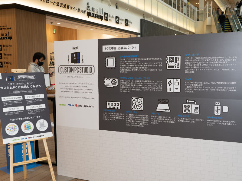 デスクトップPCを構成するパーツの説明