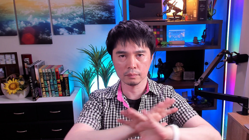 ロジクールのBRIO 4Kウェブカメラで撮影