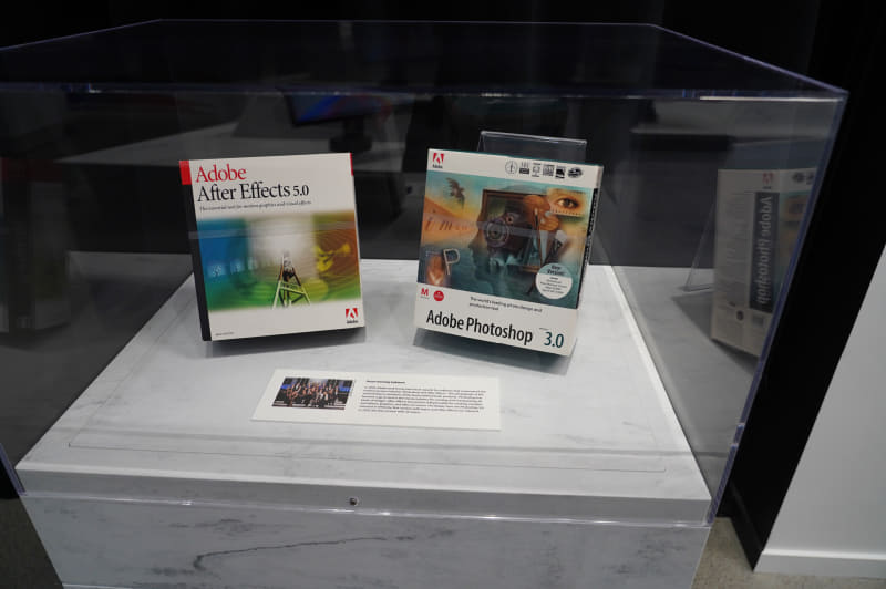 だいぶ見たことがあるAdobeのロゴになった頃のAfter Effects 5.0とPhotoshop 3.0