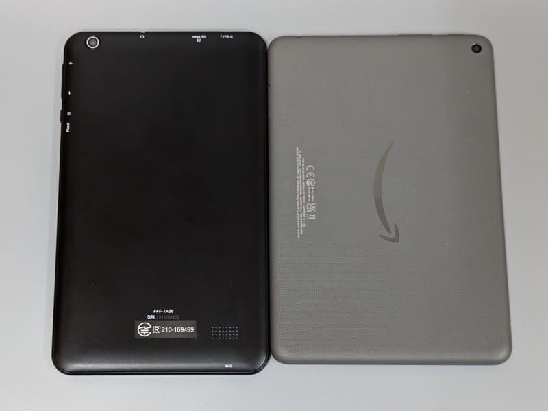 背面。本製品の縦長さがよく分かる