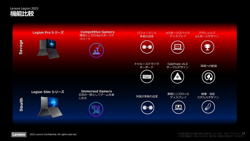 機能面での比較