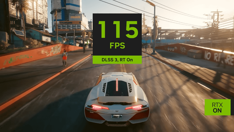 DLSS 3によりフレームレートが向上する