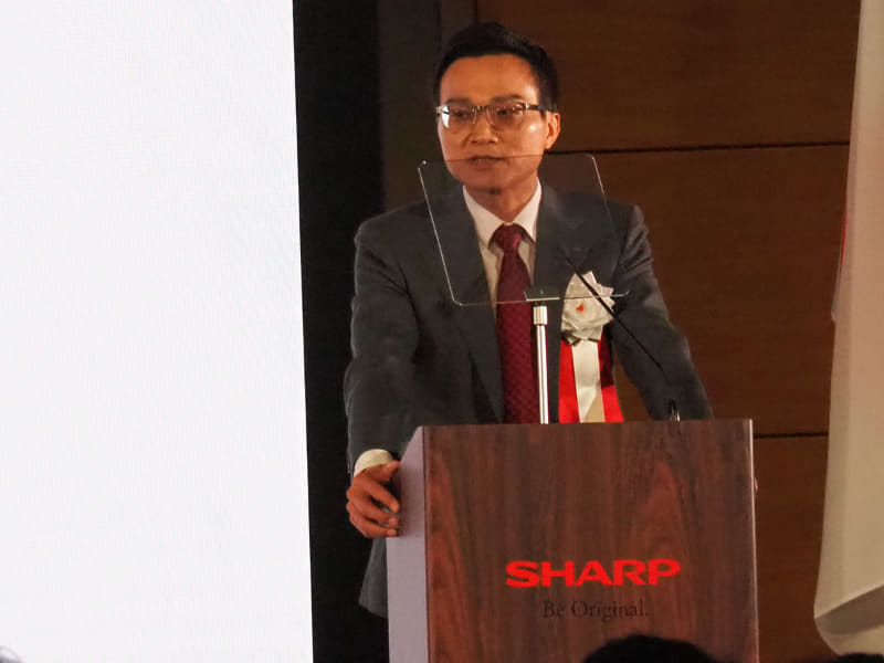 「記念の年にさまざまなイベントを計画している」と宣言した代表取締役社長兼CEOの呉柏勲氏