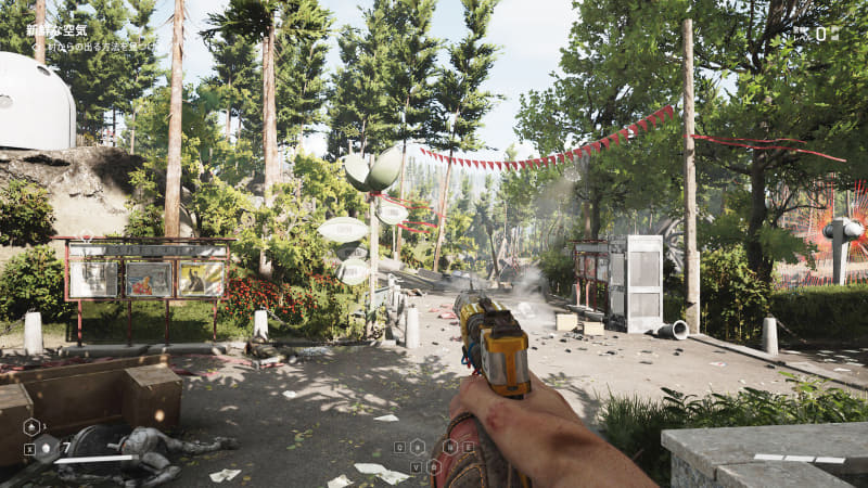 Atomic Heartの検証では、メインストーリー「新鮮な空気」のスタート地点から一定コースを移動した際のフレームレートをCapFrameXで計測した