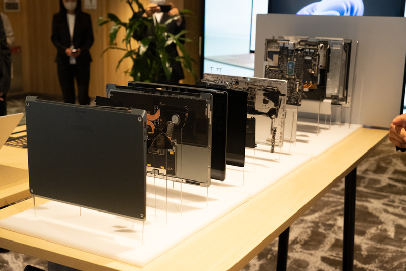 分解機も展示されていた