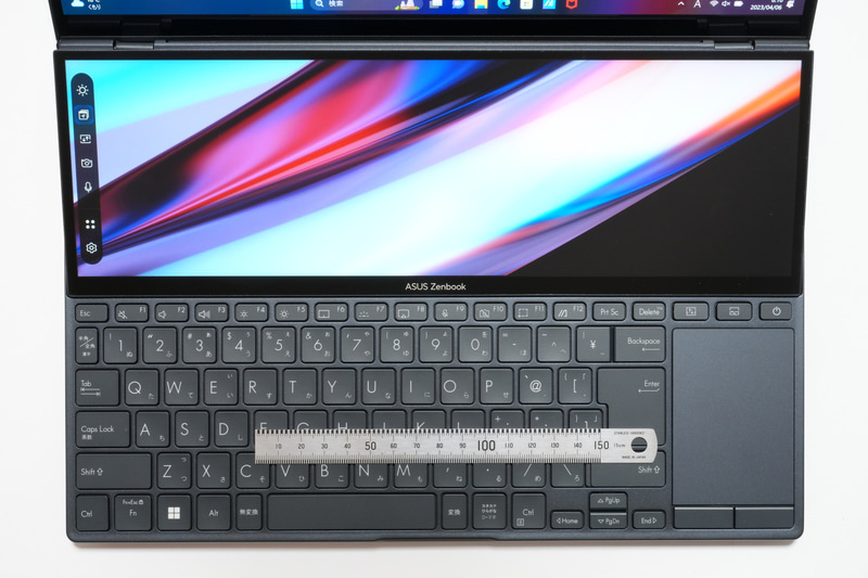 キーピッチは実測17mm前後