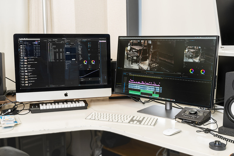 大下氏の作業環境