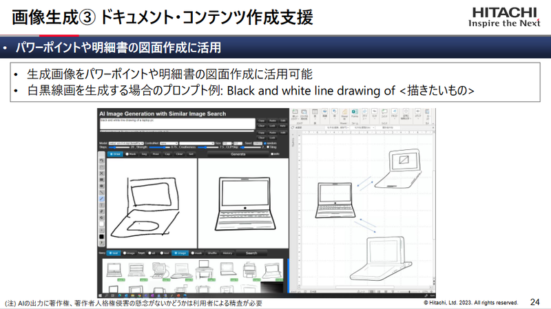 ドキュメントやコンテンツの作成支援