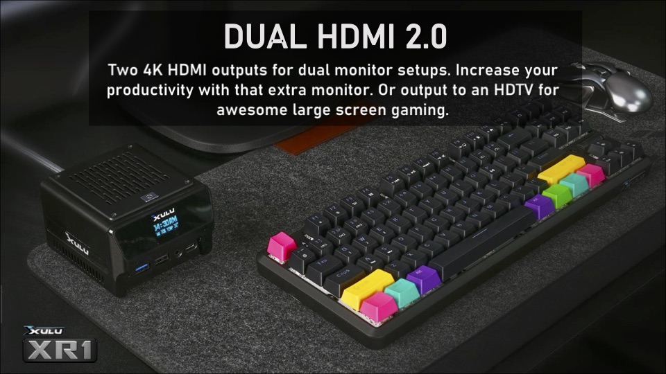 前面にステータスを表示するOLEDを搭載するが、その機能の詳細はまだ不明だ