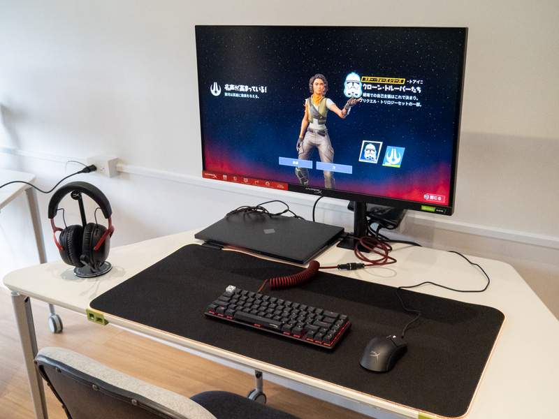 メディア向け内覧会では、FPSゲーム「フォートナイト」をCloud IIIとともにプレイ