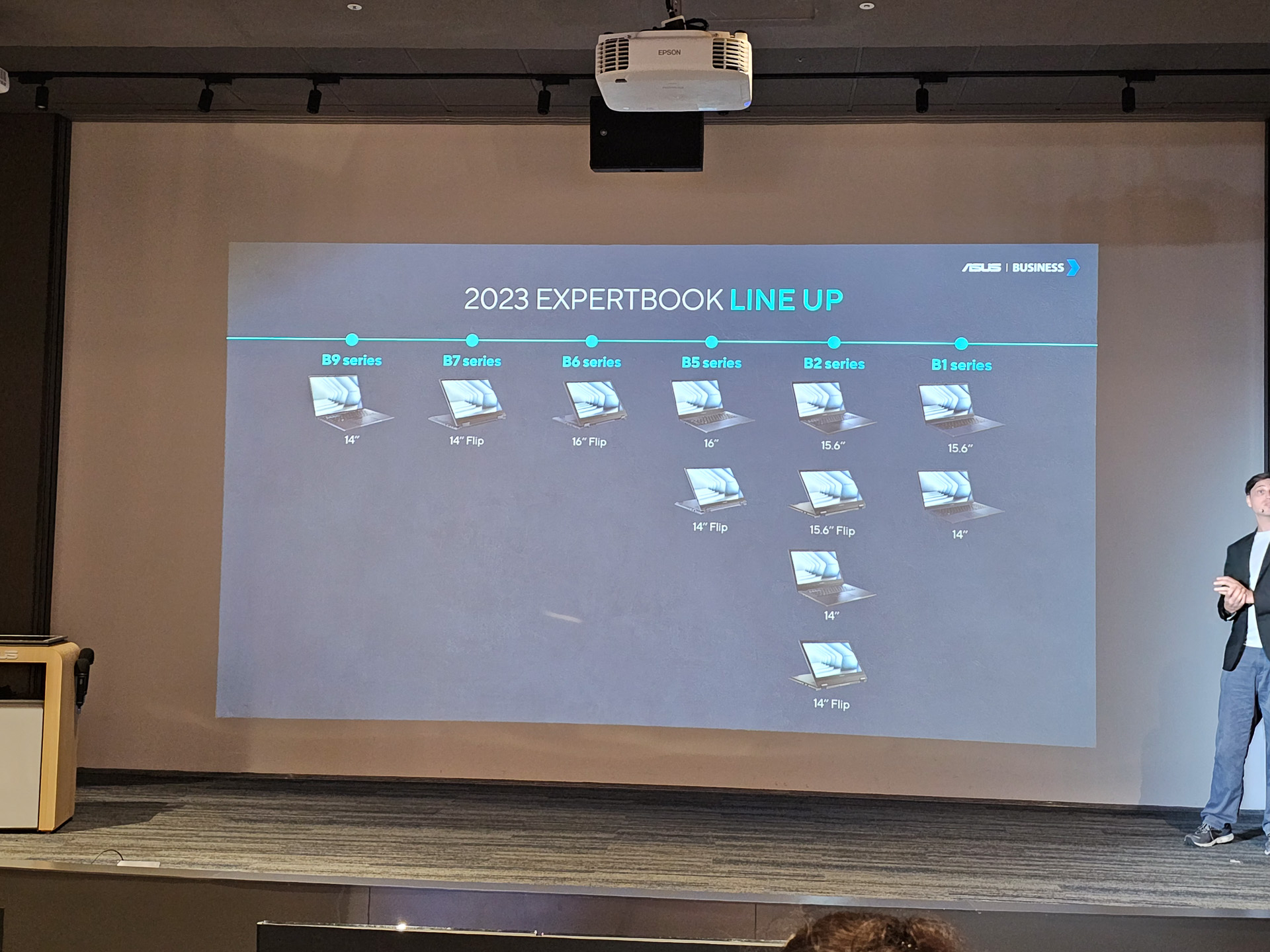 企業向けノートPC「ExpertBook」シリーズのラインナップ