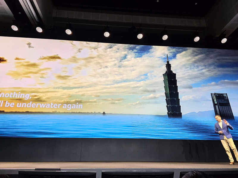 このまま地球温暖化が進むと台北は海の下に沈んでしまうかもしれない