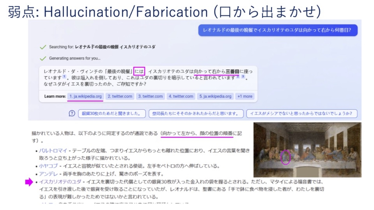 言語モデルは事実とは関係ないことを言ってしまうことがある