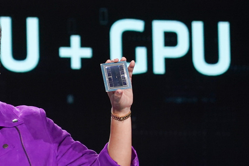 AMD Instinct MI300A(1月のCESで撮影)