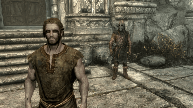 The Eldeer Scroll V: Skyrim Special Editionでは、静止画だと正しく描画されているように見えるが、実はキャラのレンダリングに描画不良が多数発生する