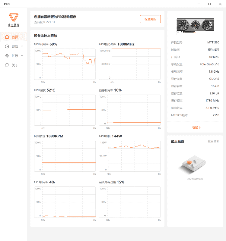 Unigine Valley実行中のGPU温度など