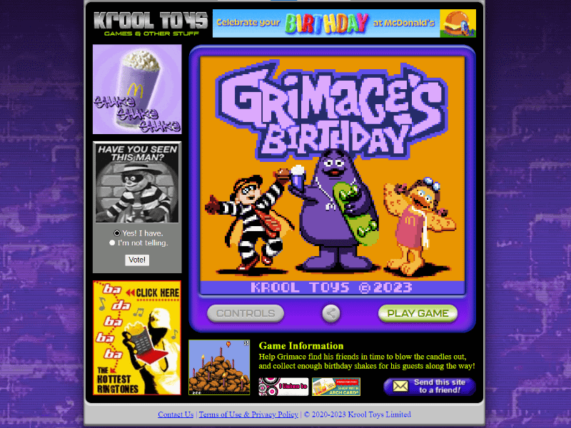Grimace's Birthday