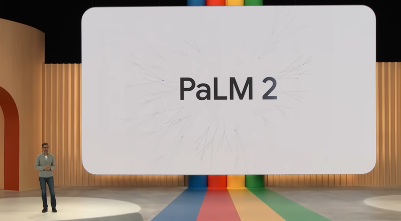 PaLM2を発表するGoogleのスンダー・ピチャイCEO