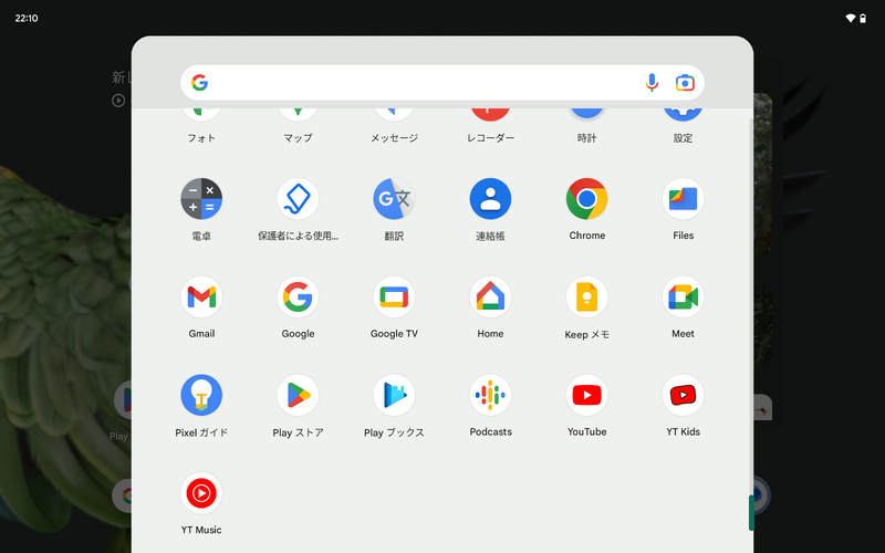Google Playブックスがプリインストールされている。最近のAndroidデバイスの中でもかなりレアだ