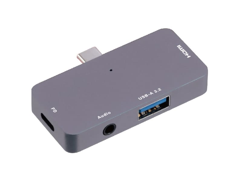 Type-Cドッキングステーション(3.5mm 4極付き、グレー)