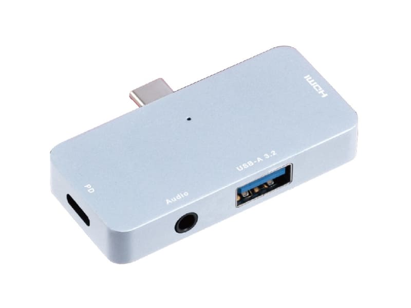 Type-Cドッキングステーション(3.5mm 4極付き、シルバー)