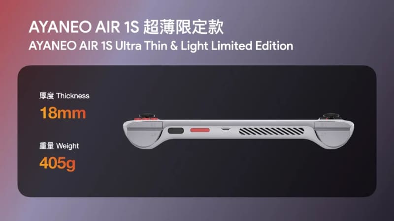 さらに軽いAYANEO AIR 1S Ultra Thin & Light Limited Edition